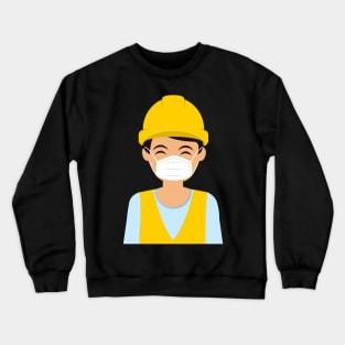 engineer wearing mask Crewneck Sweatshirt